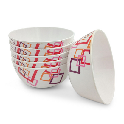 SUPERWARE, Bowl Set - INDIAN SQUARE | 6 Nos.