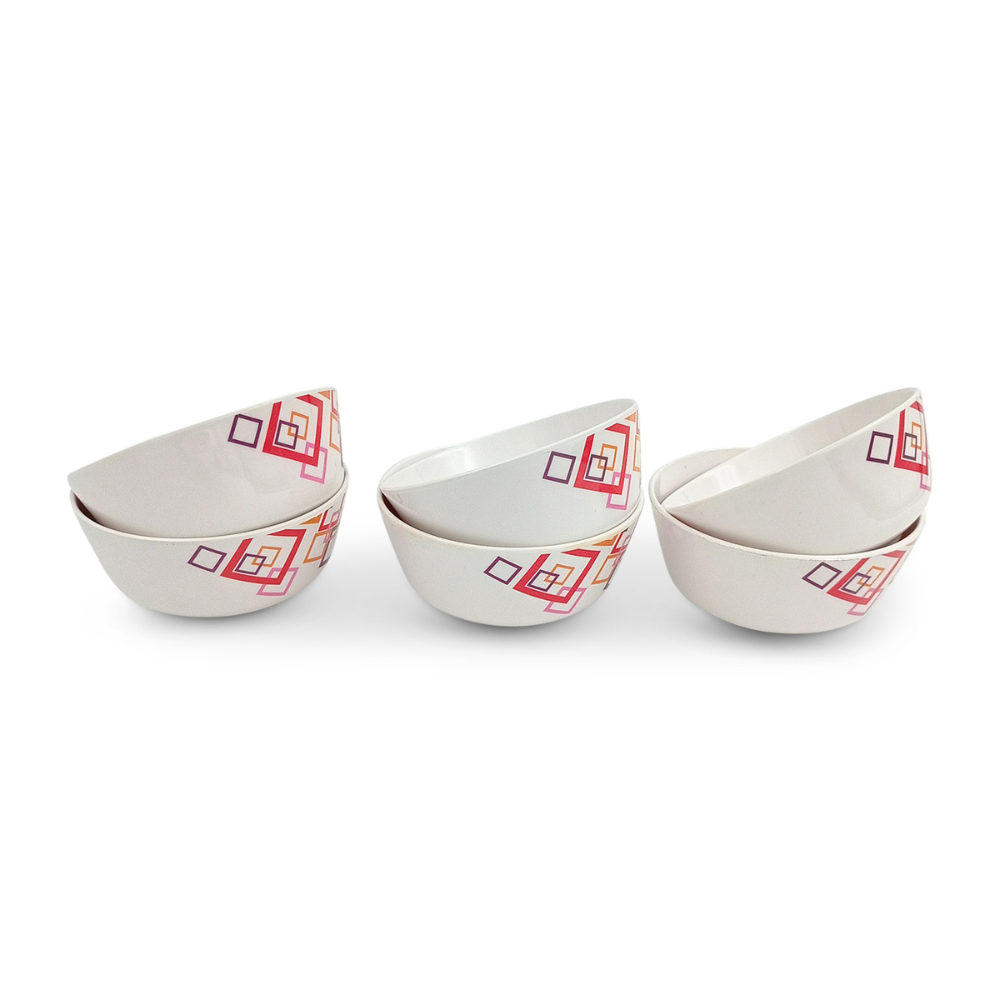 SUPERWARE, Bowl Set - INDIAN SQUARE | 6 Nos.