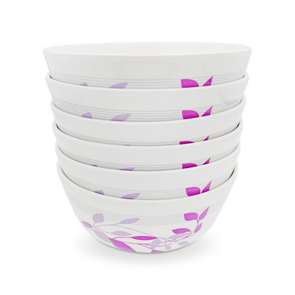 SUPERWARE, Bowl Set - PURPLE PETAL | 6 Nos.