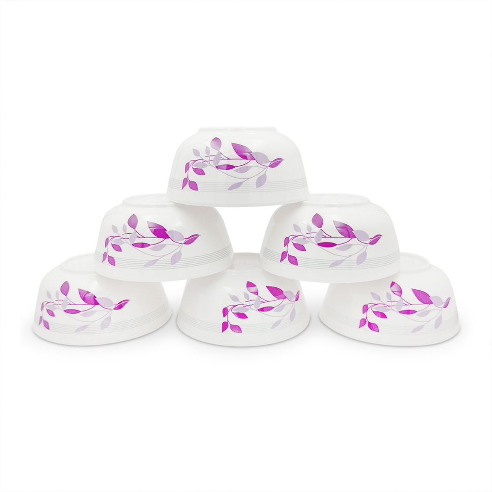 SUPERWARE, Bowl Set - PURPLE PETAL | 6 Nos.