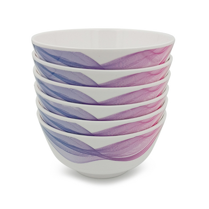 SUPERWARE | Pure Melamine | Bowl Set - Silky 4" | 6 Nos. | Stain Free, Glazed Finish