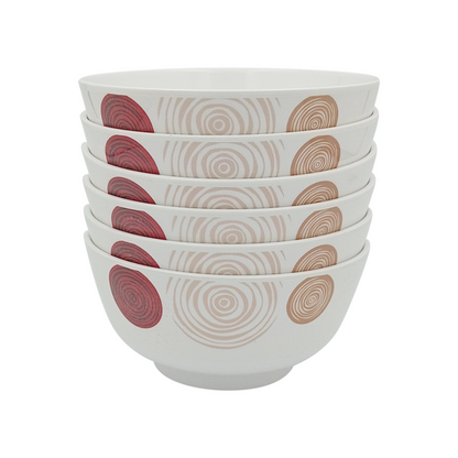 SUPERWARE | Pure Melamine | Katori Set - SPIRAL (3.5") | 6 Nos. | Stain Free, Glazed Finish