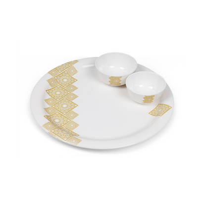 SUPERWARE, Buffet Set - GOLDDEKO | Set Of 18 Pcs.