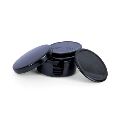 SUPERWARE, Coaster Set - BLACK | Set Of 8 Pcs.