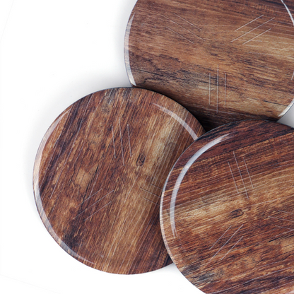 SUPERWARE, Coaster Set - DARK OAK | Set Of 8 Pcs.