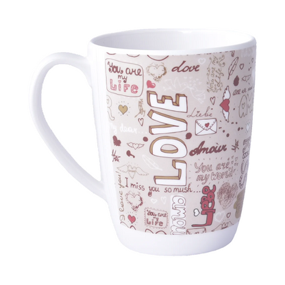 SUPERWARE, Coffee Mug - LOVE LETTER CHOCOLATE | Two Tone.