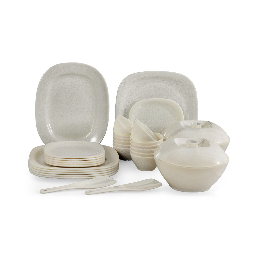 SUPERWARE, Dinner Set - GLOSSY SUPER PEARL | Set Of 31 Pcs.