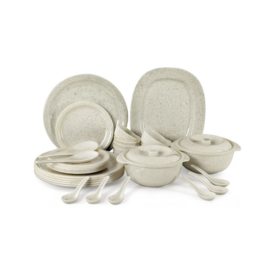 SUPERWARE, Dinner Set - GLOSSY SUPER PEARL | Set Of 37 Pcs.