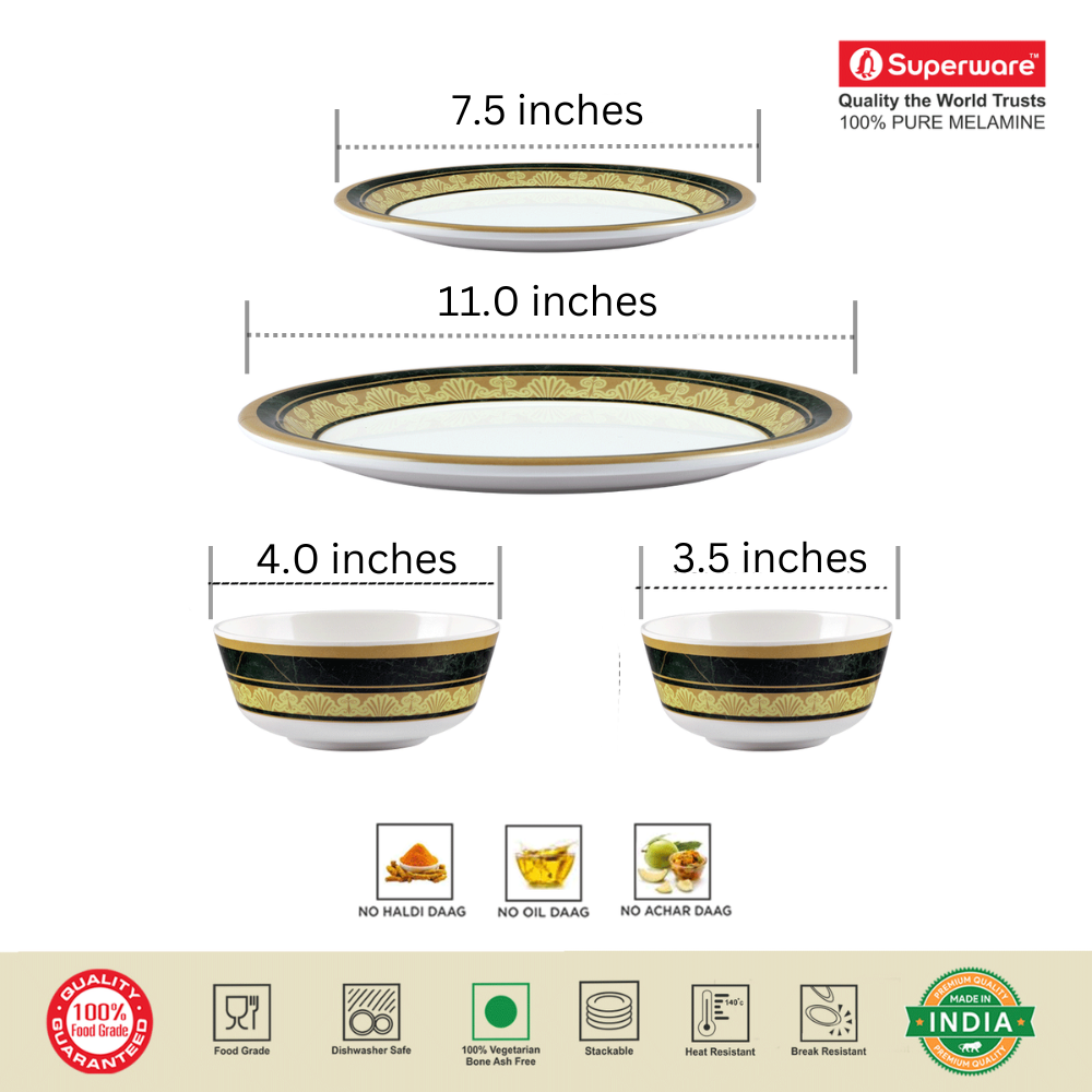 SUPERWARE, Dinner Set - MAJESTIC | Set Of 16 Pcs.