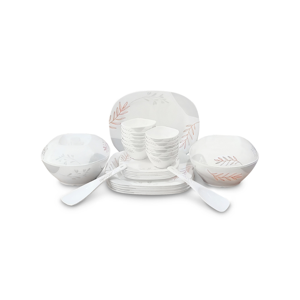 SUPERWARE | Pure Melamine |Dinner Set - MELI | Set Of 31 Pcs. | Stain Free, Glazed Finish