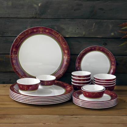 SUPERWARE, Dinner Set - ORNAMENTAL | Set Of 24 Pcs.