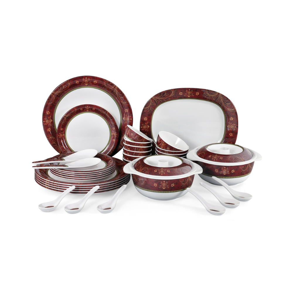 SUPERWARE, Dinner Set - ORNAMENTAL | Set Of 37 Pcs.