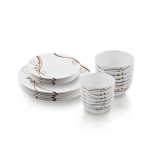 SUPERWARE, Dinner Set - SPIRAL FLUER | Set Of 24 Pcs.