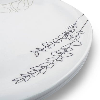 SUPERWARE | Pure Melamine | Dinner Plate Set – Breeze (11.0") | 6 Nos. | Stain Free, Glazed Finish