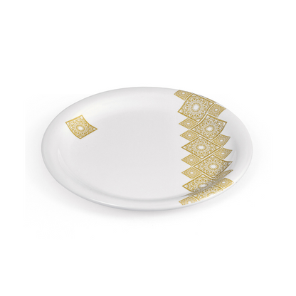 SUPERWARE | Pure Melamine | Dinner Set - GOLDDEKO | Set Of 31 Pcs. | Stain Free, Glazed Finish