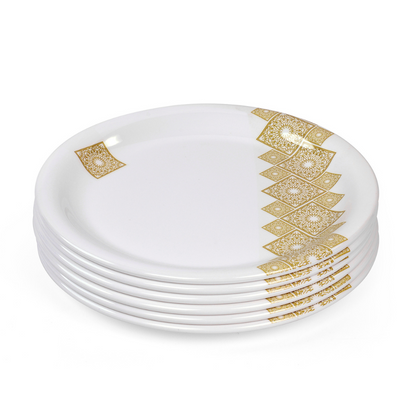 SUPERWARE, Plate Set - GOLDDEKO | 6 Nos.