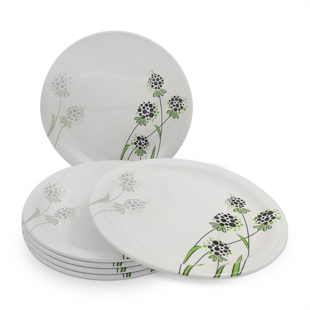 SUPERWARE, Plate Set - GREEN BERRY | 6 Nos.