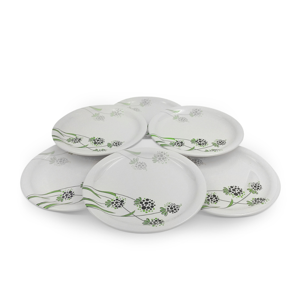 SUPERWARE, Plate Set - GREEN BERRY | 6 Nos.