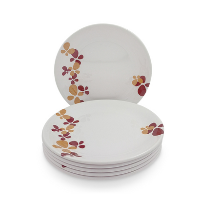 SUPERWARE | Pure Melamine | Small Plate Set - HANA (7.25") | 6 Nos. | Stain Free, Glazed Finish