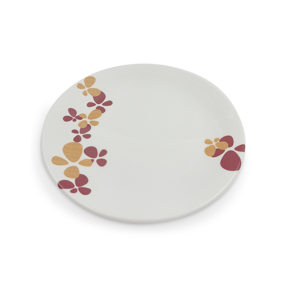 SUPERWARE | Pure Melamine | Small Plate Set - HANA (7.25") | 6 Nos. | Stain Free, Glazed Finish