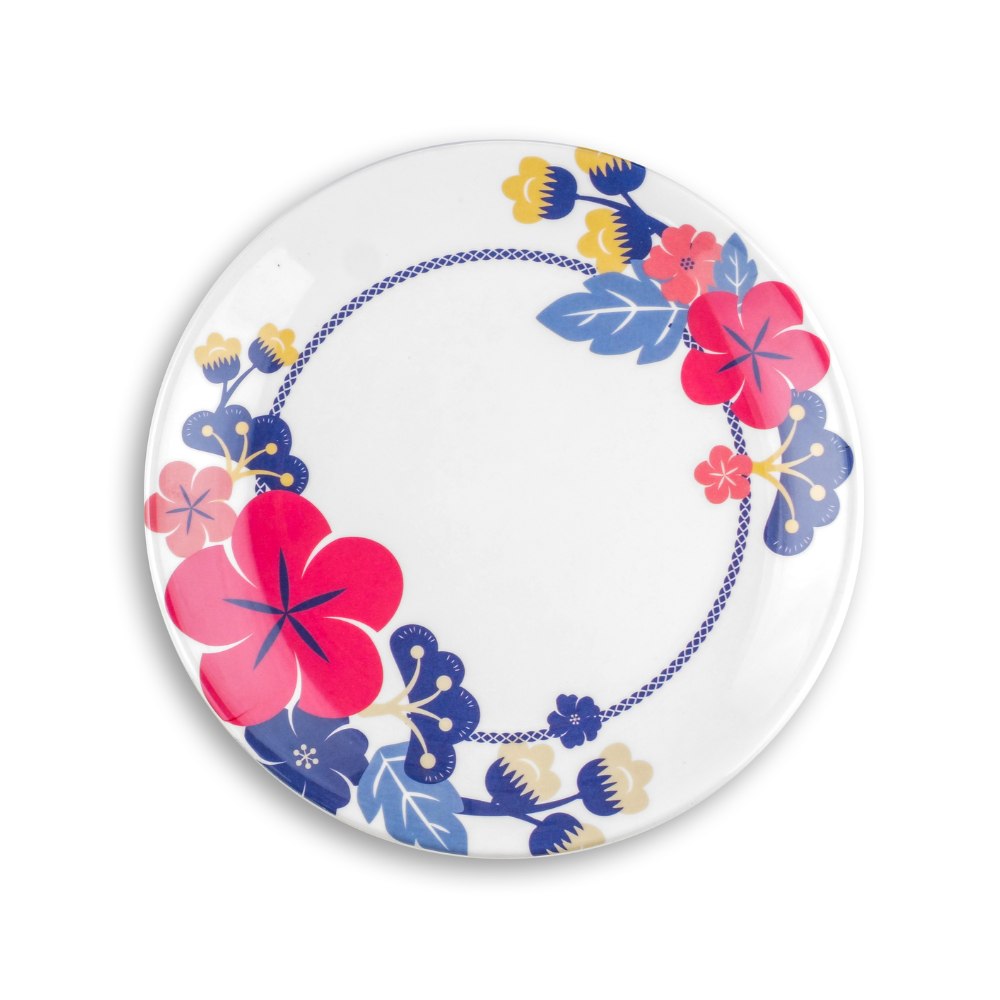 SUPERWARE, Plate Set - HIBISCUS | 6 Nos.