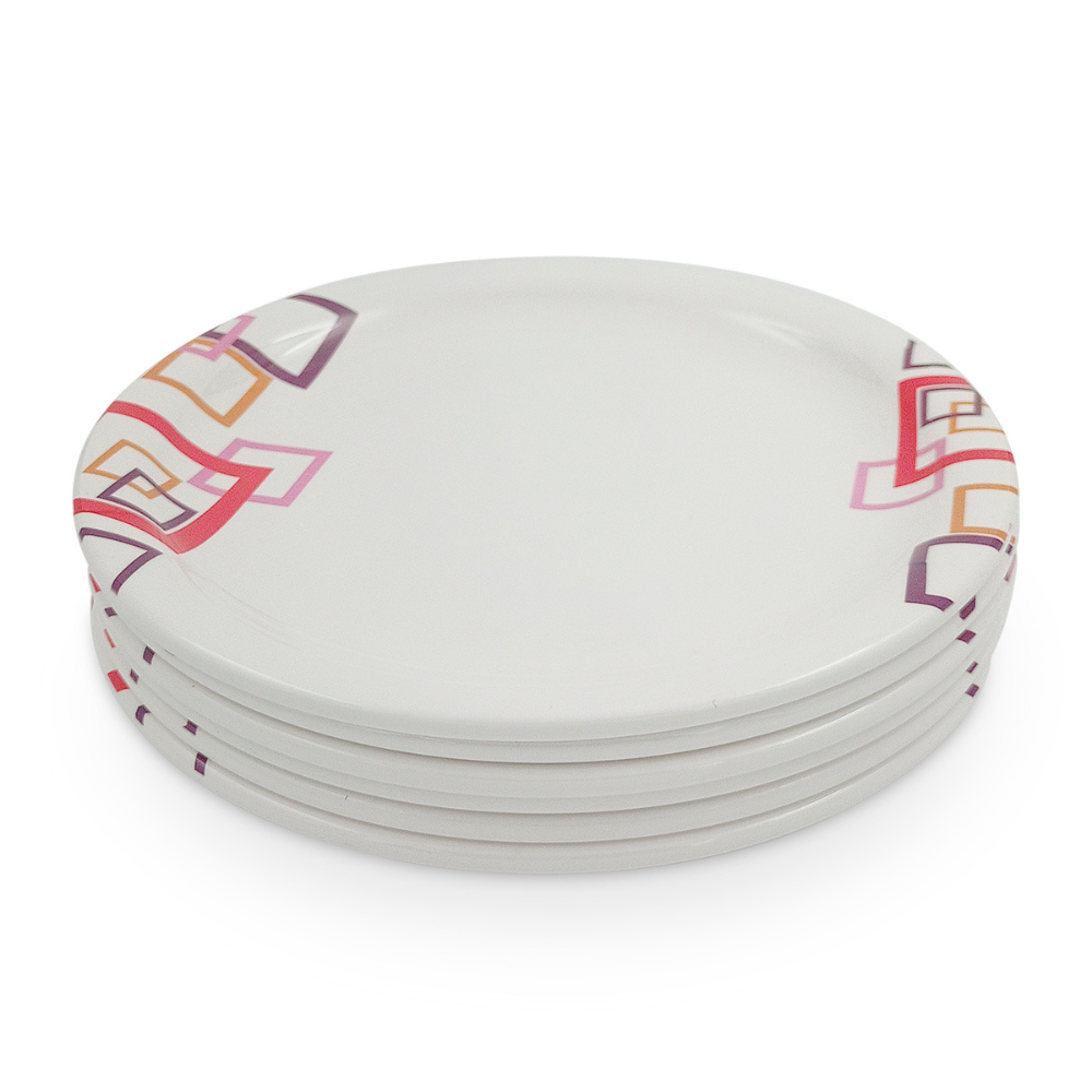 SUPERWARE, Plate Set - INDIAN SQUARE | 6 Nos.