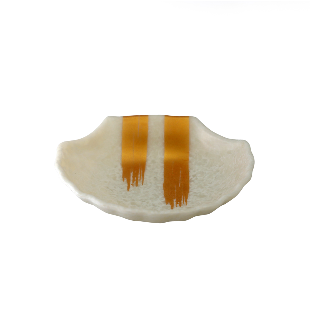 SUPERWARE, Platter Set - SHELL MATTE SUPER PEARL GOLD BRUSH | Set Of 3 Pcs.