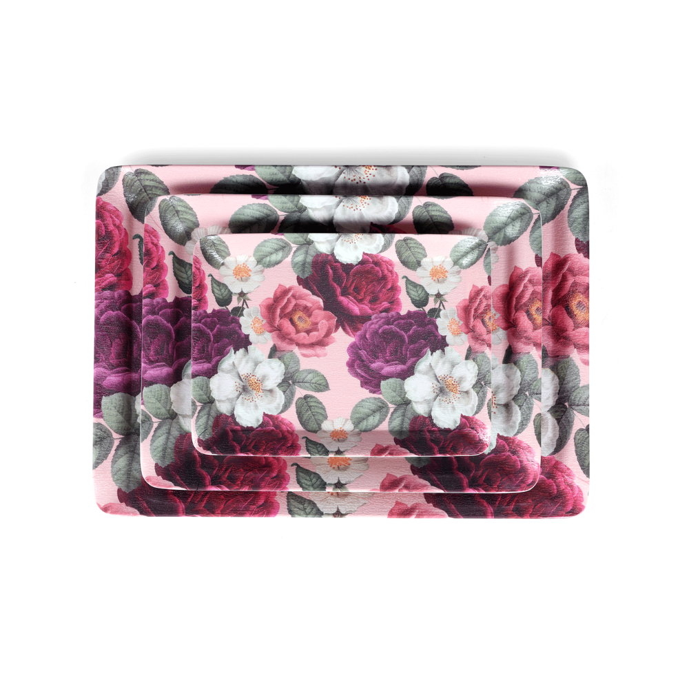 SUPERWARE, Splendid Tray Set - AZALEA MATTE | Set Of 3 Pcs.