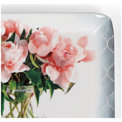 SUPERWARE, Splendid Tray Set - PEONY ROSE GLOSSY | Set Of 3 Pcs.