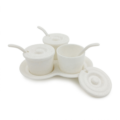 SUPERWARE, Trio Sauce Set - MATTE SUPER PEARL | Set Of 10 Pcs.