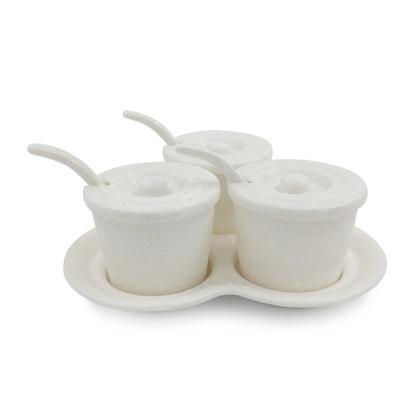 SUPERWARE, Trio Sauce Set - MATTE SUPER PEARL | Set Of 10 Pcs.