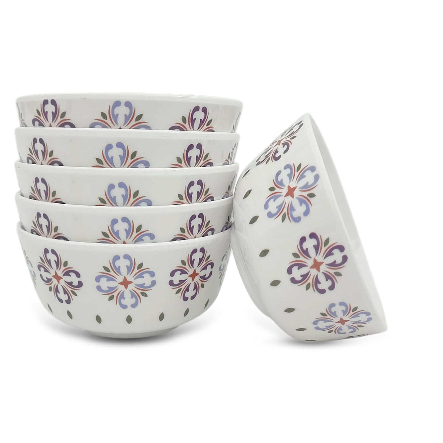 SUPERWARE | Pure Melamine | Bowl Set - Serene Sky 4" | 6 Nos. | Stain Free, Glazed Finish