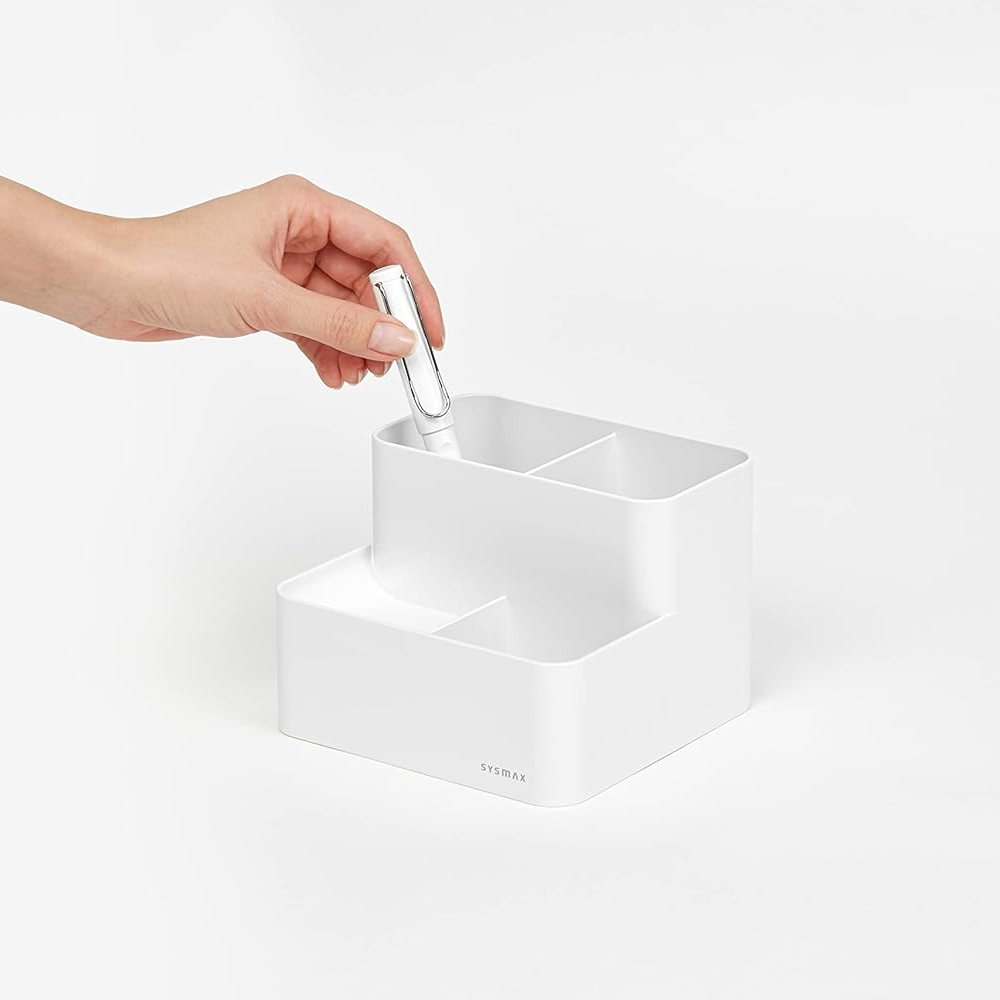 SYSMAX | Korea | Lux Pencil Holder | White