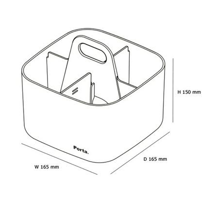 LITEM | Korea | Porta Vita | Square Storage Box | Pink