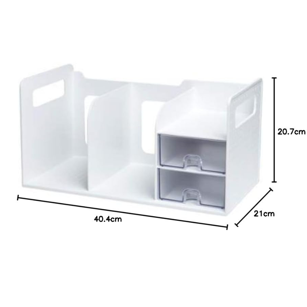 SYSMAX | Korea | Book Rack with Drawers | White