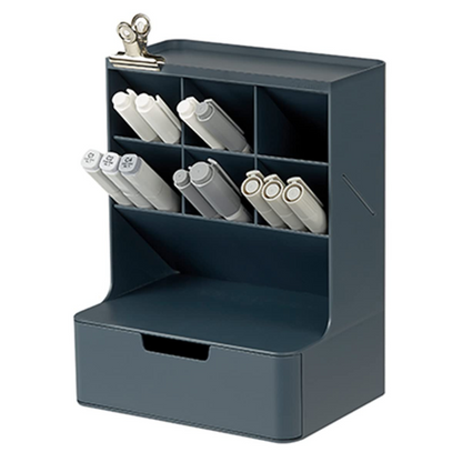 SYSMAX | Korea | Hive Desk Organiser | Cobalt green, Prussian blue & White