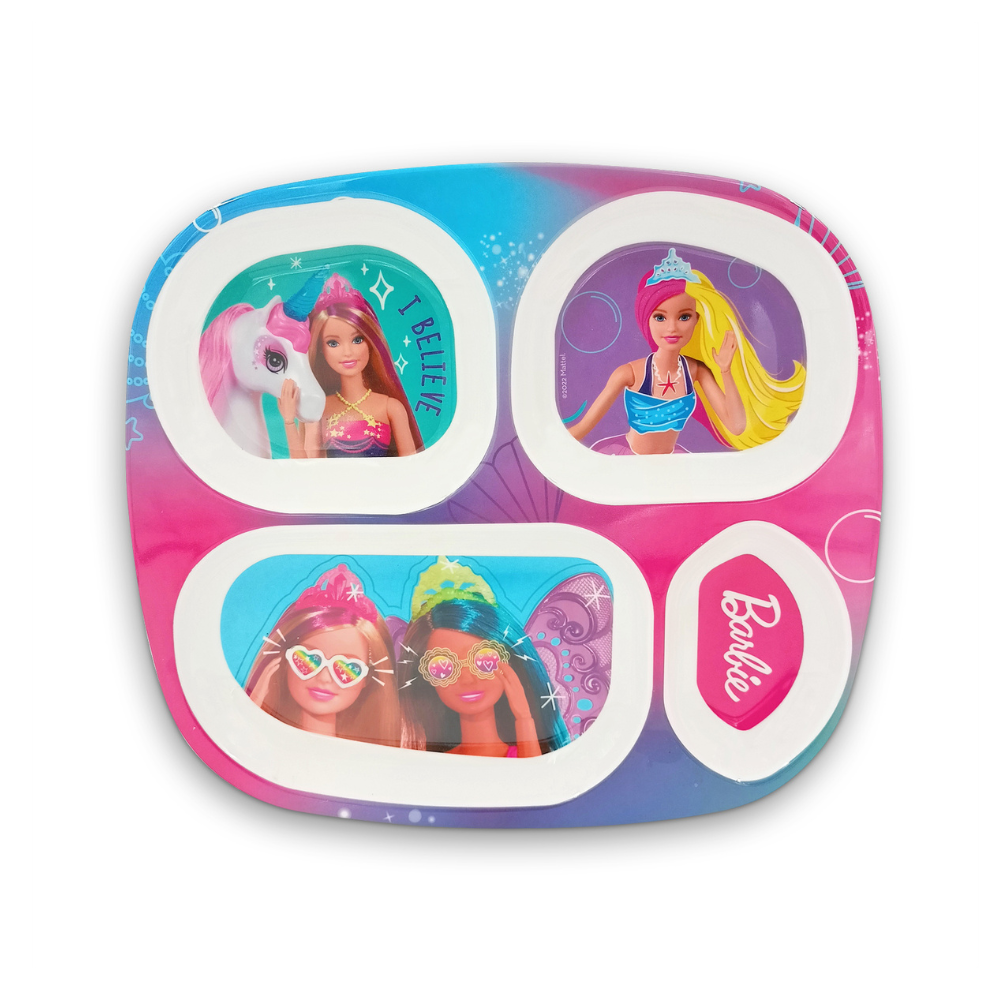 SUPERWARE | Pure Melamine | Kid Set - BARBIE ANGLE | Set Of 5 Pcs.| Stain Free, Glazed Finish