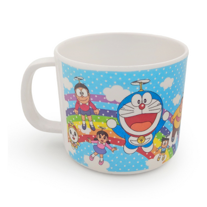 SUPERWARE | Pure Melamine | Kid Set - DORAEMON RAINBOW | Set Of 5 Pcs.| Stain Free, Glazed Finish