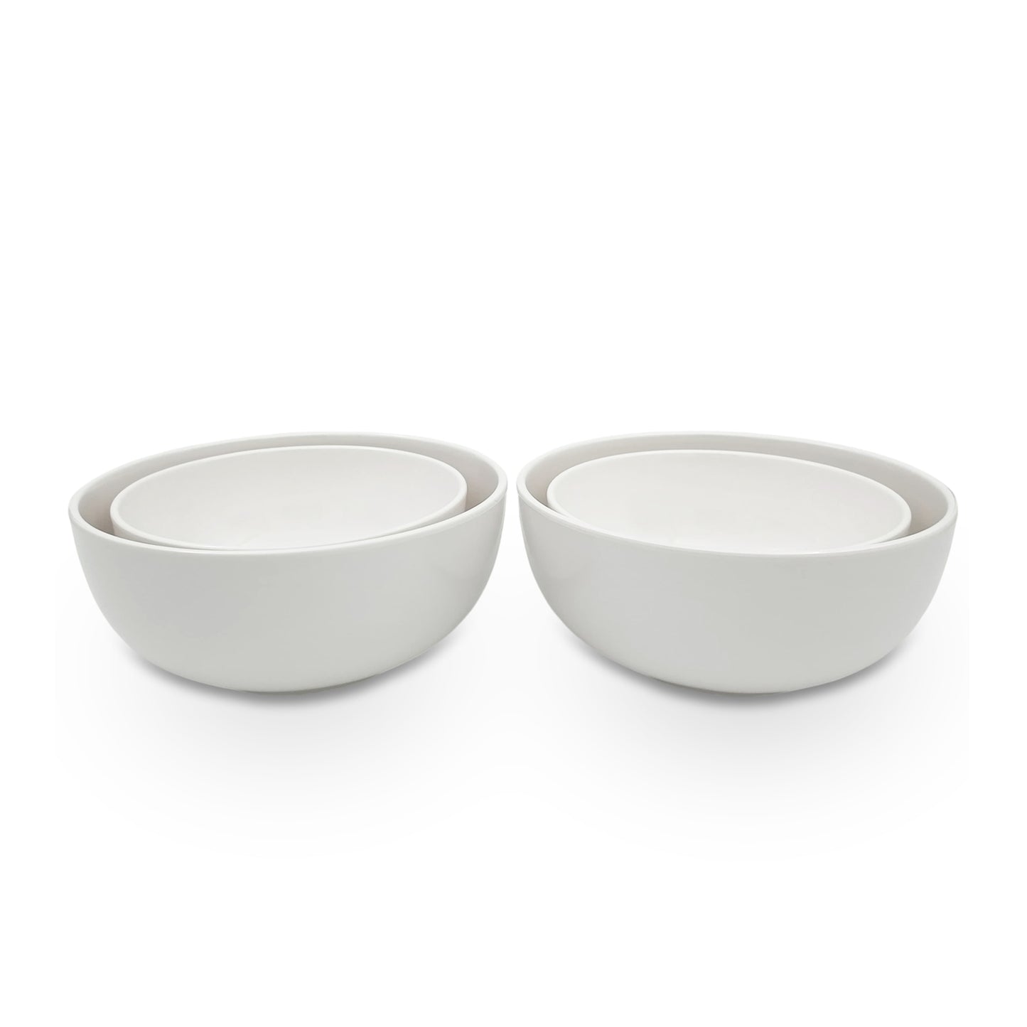 EKTRA | Premium Melamine | Dinner Set - White (Set of 20 Pcs.) | Durable, Fade proof