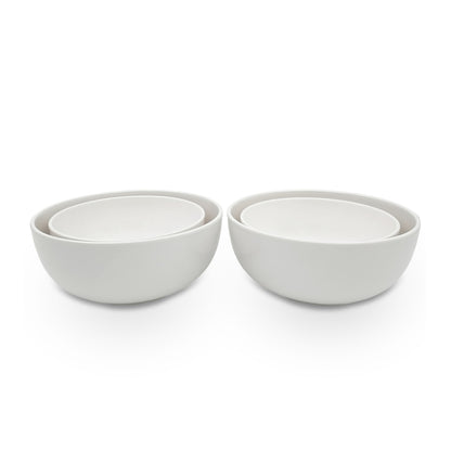 EKTRA | Premium Melamine | Dinner Set - White (Set of 20 Pcs.) | Durable, Fade proof