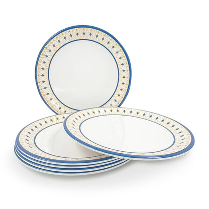 SUPERWARE | Pure Melamine | Small Plate Set - Elegance (7.5") | 6 Nos. | Stain Free, Glazed Finish